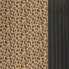 Printed Quilted Double Gauze KARLI 4J / DG UNIE Beige / Black